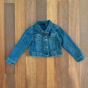 Toddler Girls Denim Jean Jacket Snap Buttons 3T